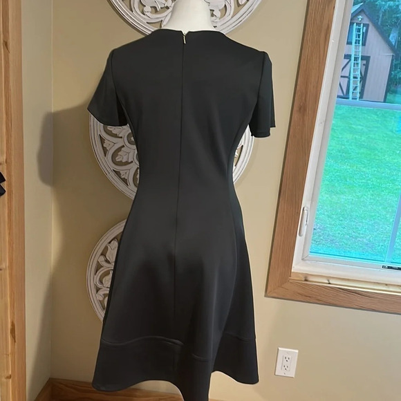 DKNY ZIPPERED FIT & FLARE DRESS, - Picture 6 of 8